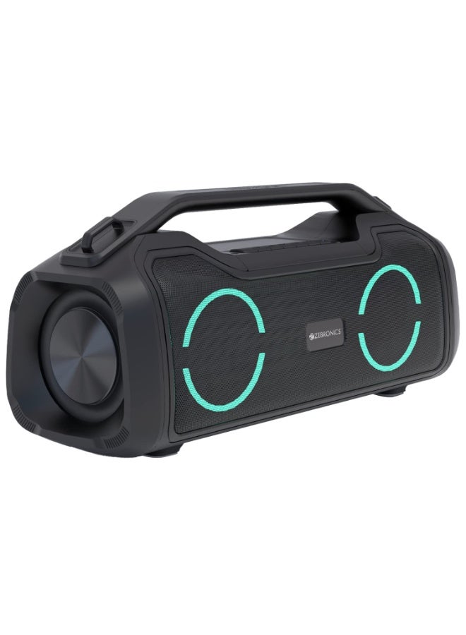 ZEBRONICS Zeb-Sound Feast 500 Bluetooth 5.0 Portable Speaker with 70W, 9H* Backup, TWS, IPX5 Waterproof, Call Function, RGB Lights, AUX, mSD, Voice Assistant, Type C and Grill Finish - Image 1